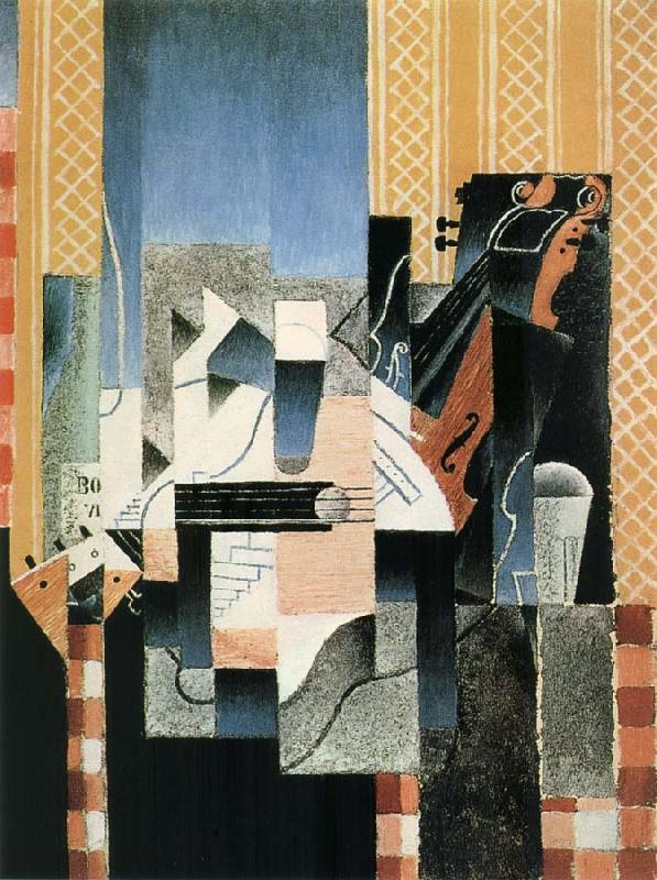Juan Gris Fiddle and cup oil painting picture